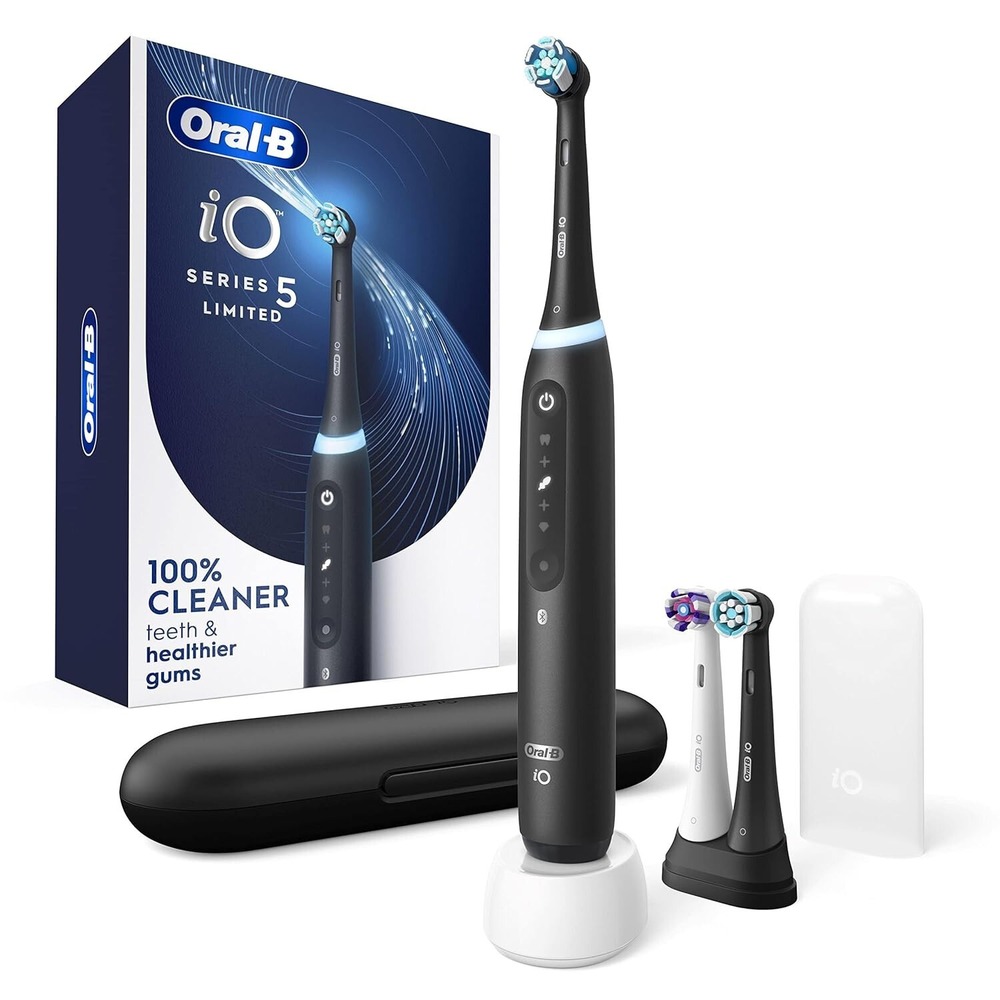Oral-B iO Series 5 Smart Electric Toothbrush Black Travel Case Charger